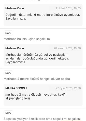 TAM 4.200 TLlik Madame Coco Halı sadece 1199 tl - Görsel 5