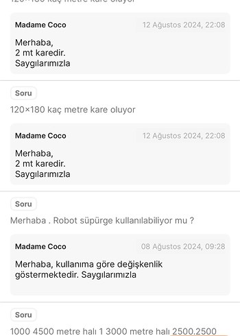 TAM 4.200 TLlik Madame Coco Halı sadece 1199 tl - Görsel 7