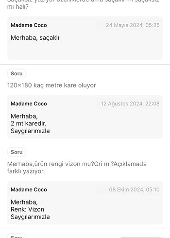 TAM 4.200 TLlik Madame Coco Halı sadece 1199 tl - Görsel 6