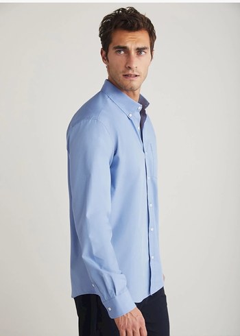 GRIMELANGE %100 Pamuk ŞAHANE Kalite Slim-Fit Gömlek - Görsel 11