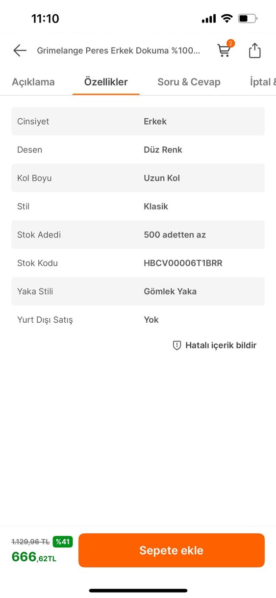 GRIMELANGE %100 Pamuk ŞAHANE Kalite Slim-Fit Gömlek - Görsel 3