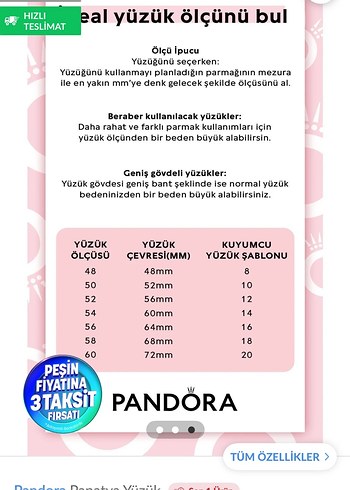 *ORİJİNAL PANDORA Işıltılı Kesişimli no.54 Tektaş Yüzük - Görsel 11