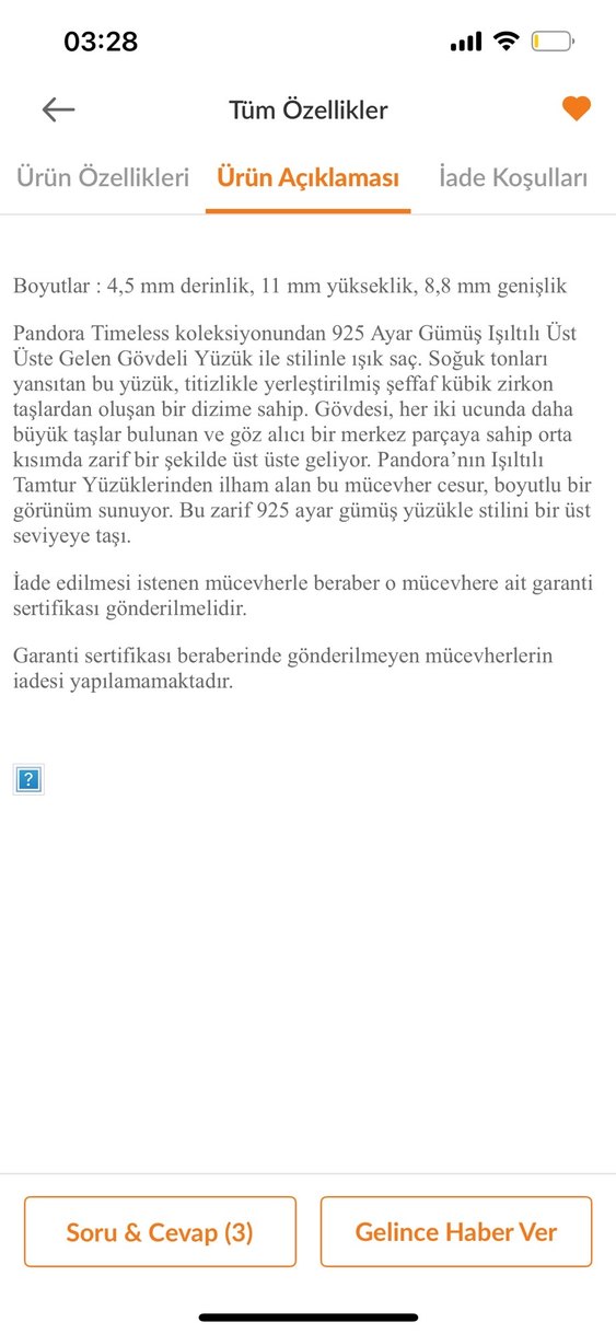 *ORİJİNAL PANDORA Işıltılı Kesişimli no.54 Tektaş Yüzük - Görsel 4