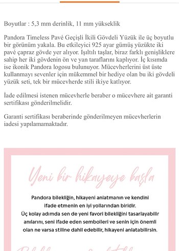 ORİJİNAL PANDORA Timeless PAVE Elegant 48 numara Yüzük - Görsel 2