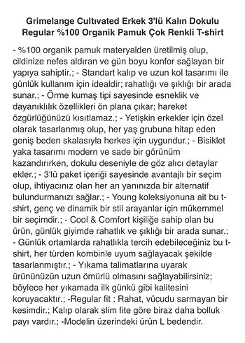 Grimelange Erkek Organik Pamuk 3'lü Tişört - Görsel 2