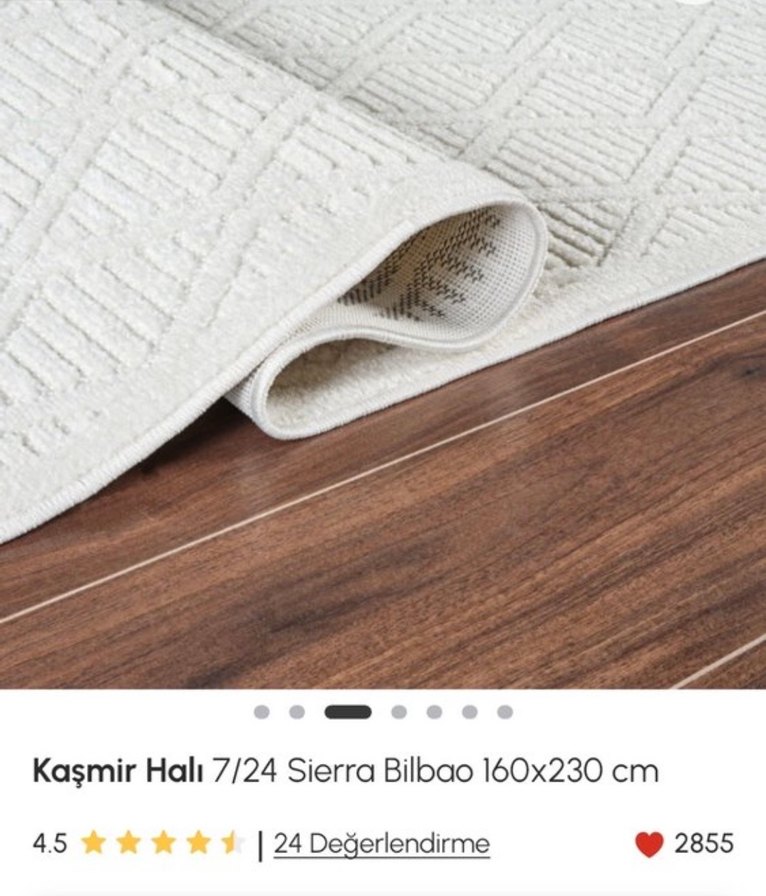 Kaşmir Halı Sierra Bilbao 160x230 cm Salon Halısı - Görsel 5