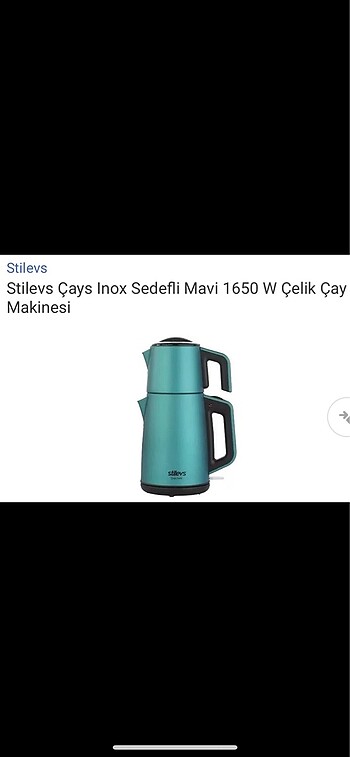 SON FİYATIDIR-SIFIR STİLEVS ÇELİK ÇAYCI