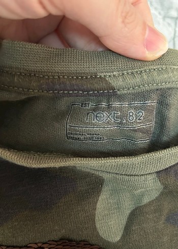 9 Yaş Beden haki Renk Erkek Çocuk Kamuflaj Kısa Kollu Tişört