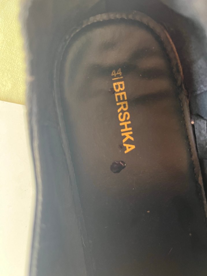 bershka rugan Siyah Tokalı Platform Topuklu Kadın Oxford Ayakkab - Görsel 5