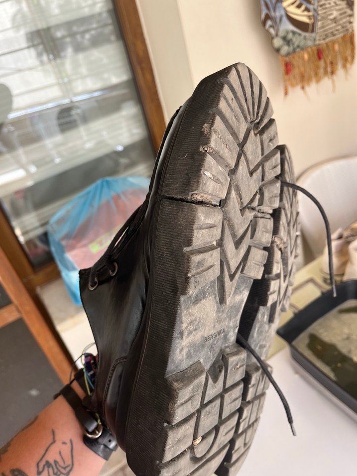 bershka rugan Siyah Tokalı Platform Topuklu Kadın Oxford Ayakkab - Görsel 3