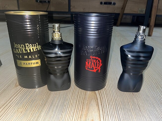 Jean Paul Gaultier Ultra Male ve Le male Le Parfum ve yaninda He