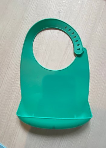 Ayarlanabilir Turkuaz Bebek Mama Önlüğü - Görsel 2