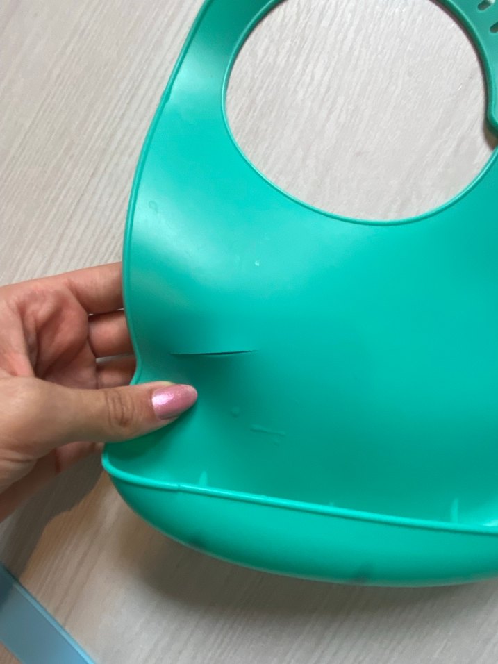 Ayarlanabilir Turkuaz Bebek Mama Önlüğü - Görsel 3