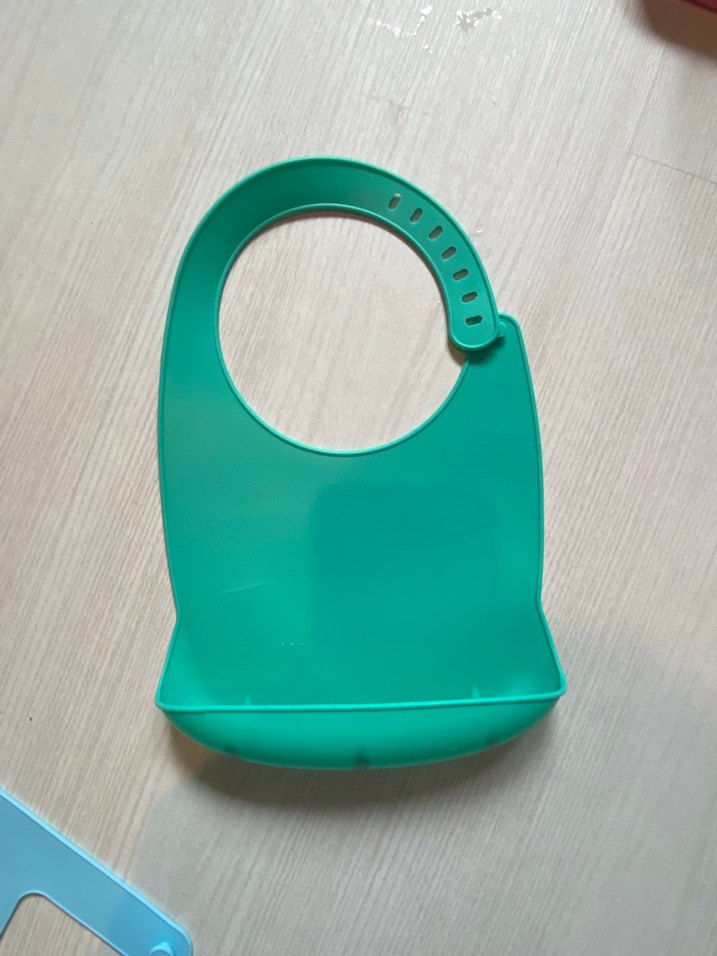 Ayarlanabilir Turkuaz Bebek Mama Önlüğü - Görsel 4