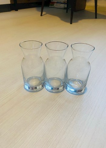 Paşabahçe Şeffaf Cam Vazo Seti - 3 Parça