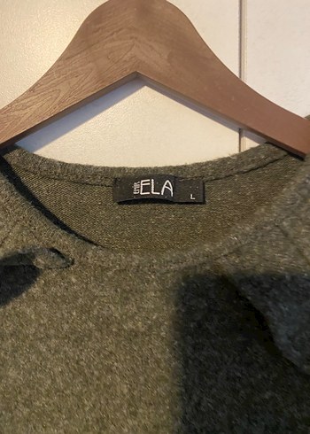 Kadın Gri Uzun Kollu Triko Elbise - Görsel 5