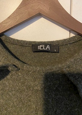 Kadın Gri Uzun Kollu Triko Elbise - Görsel 6