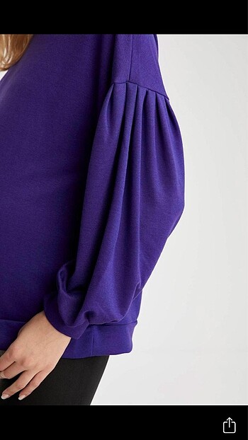 diğer Beden mor Renk Kadın purple büzgülü kol hamile üst