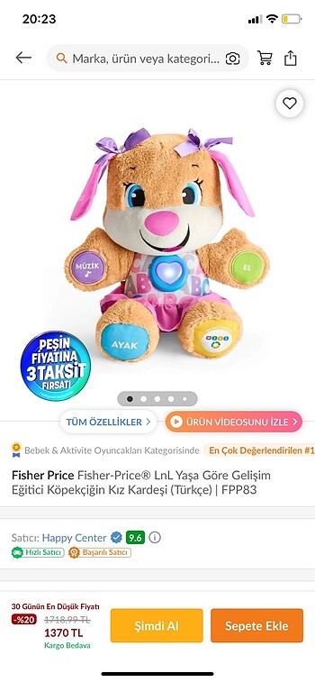 Fisher price eğitici köpekçik