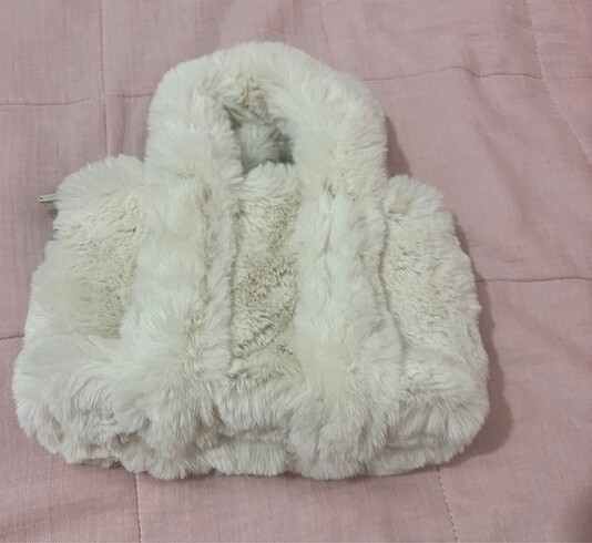 Tüylü polar çanta