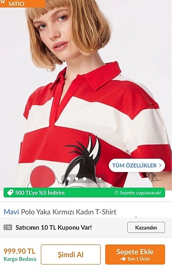 Mavi polo tşört