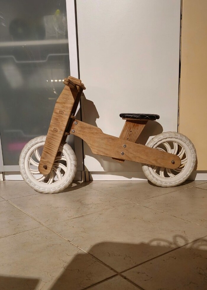 Denge Bisikleti Ahşap, Yumuşak sele - Görsel 2