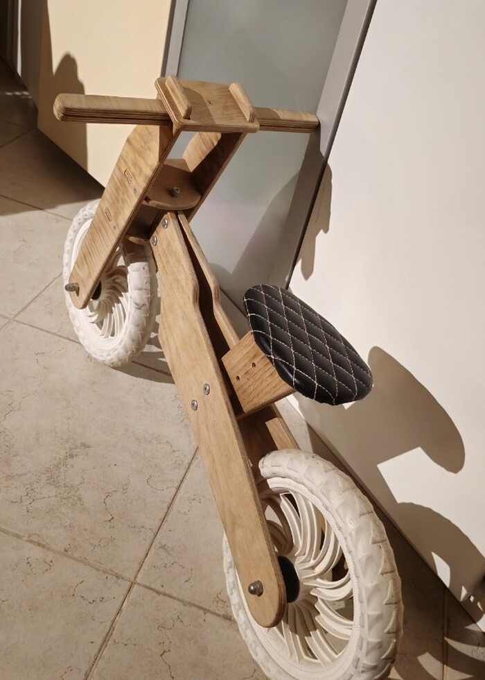 Denge Bisikleti Ahşap, Yumuşak sele - Görsel 3