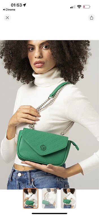 Yeşil Valentine çanta