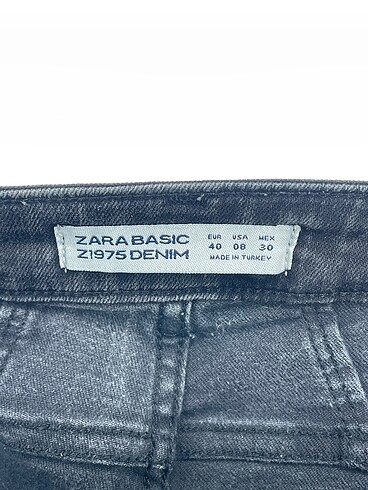 40 Beden gri Renk Zara Jean / Kot %70 İndirimli.