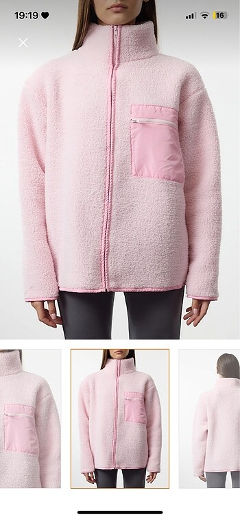 s Beden pembe Renk Oversize ceket