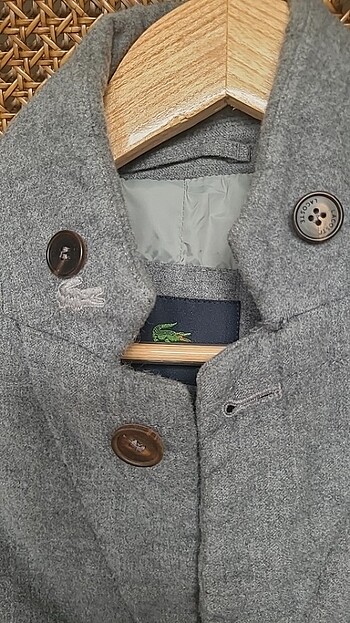 Orjinal lacoste yün ceket kaban - Görsel 2