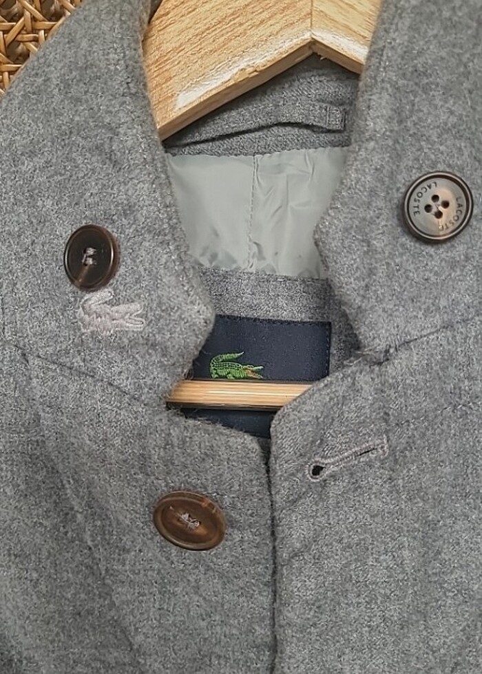 Orjinal lacoste yün ceket kaban - Görsel 2