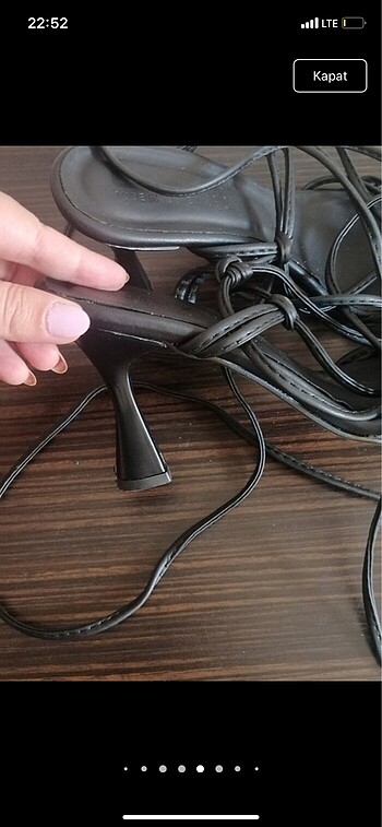 36 Beden siyah Renk Siyah topuklu ayakkabı