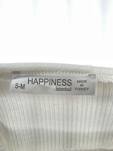 s Beden beyaz Renk Happiness Bluz %70 İndirimli.