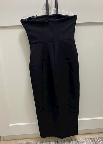 Taşlı Straplez Elbise - Görsel 2