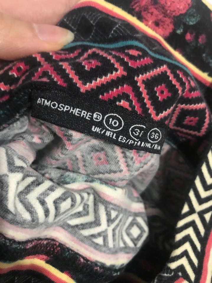 Desenli mini etek - Görsel 3