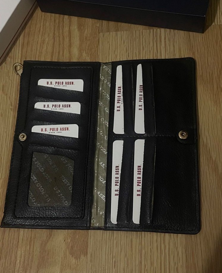 U.S. Polo Assn. Siyah Deri Kadın Cüzdan - Görsel 3