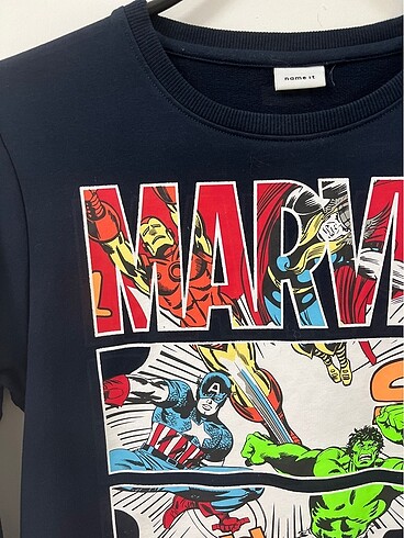 10 Yaş Beden lacivert Renk Name ıt Marvel sweatshirt