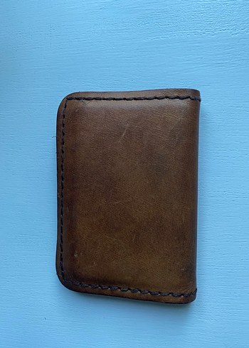 Kahverengi Vintage Desenli Erkek Cüzdanı - Görsel 2