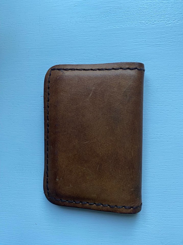 Kahverengi Vintage Desenli Erkek Cüzdanı - Görsel 2