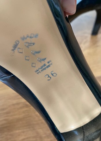 Siyah Parlak Platform Topuklu Kadın Stiletto - Görsel 4