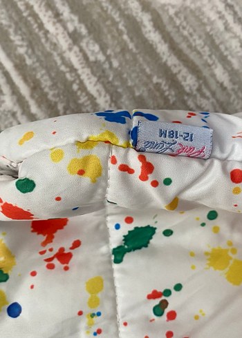 Renkli Düğmeli çocuk şişme Montu - Görsel 4