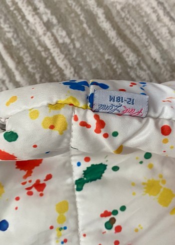 Renkli Düğmeli çocuk şişme Montu - Görsel 3