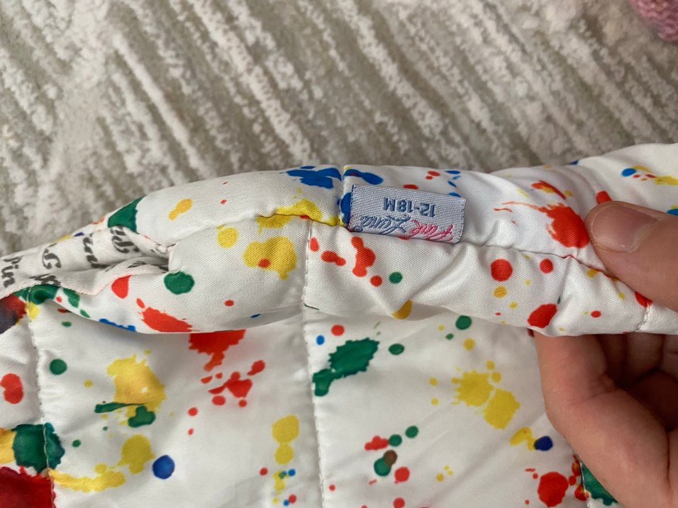 Renkli Düğmeli çocuk şişme Montu - Görsel 3