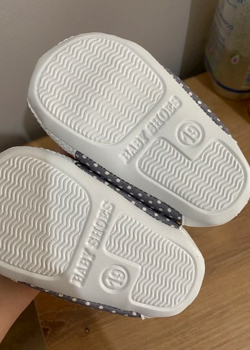 Erkek Bebek Gri Puantiyeli İlk Adım Ayakkabısı - Görsel 3