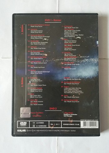 Grup Yorum İstanbul İnönü Stadyumu Konser DVD - Görsel 2