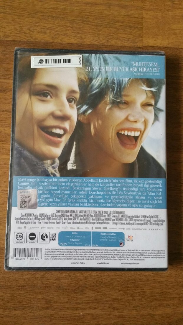 Mavi En Sıcak Renktir Ambalajında Dvd Film - Görsel 2