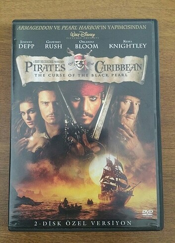 Karayı Korsanları Siyah inci 2 diskli dvd film.