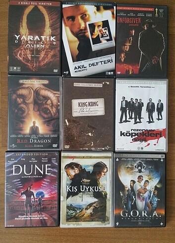2 Diskli Dvd Filmler Adedi 50 TL dır.