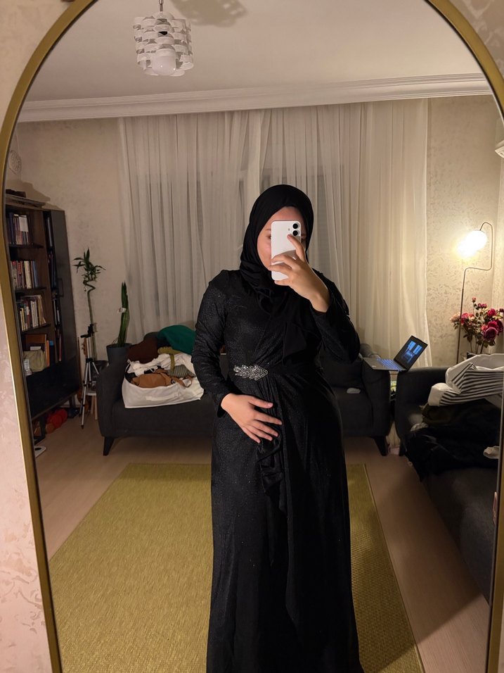 Abiye bir kere giyildi 44 bedene kadar giyebilir - Görsel 2